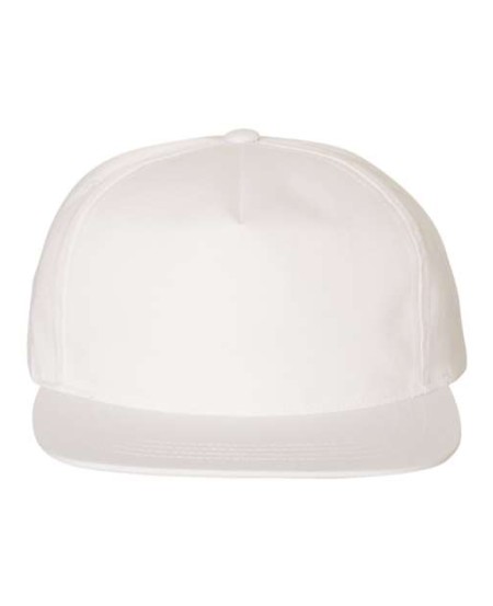 YP Classics 6502 Lightly-Structured Five-Panel Snapback Cap – 60/40 Cotton/Polyester Flat Bill