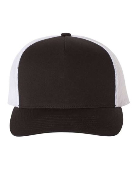 YP Classics 6506 Five-Panel Retro Trucker Cap – 65/35 Polyester/Cotton Structured Five-Panel Retro
