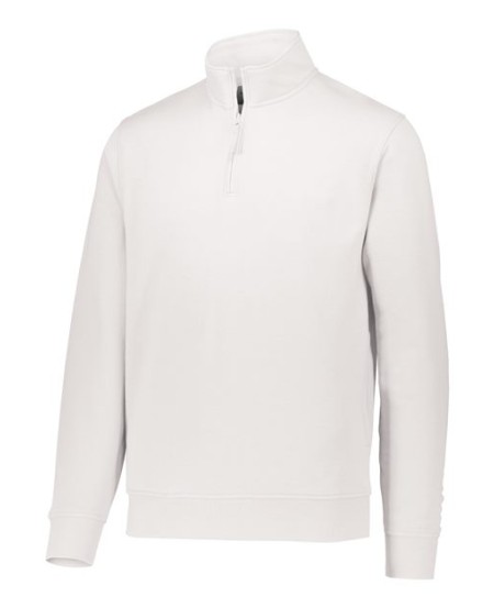 Augusta Sportswear 5422 Men's 60/40 Quarter-Zip Pullover – 9 oz. Cotton/Poly Fleece, Side Pockets | XS–5XL