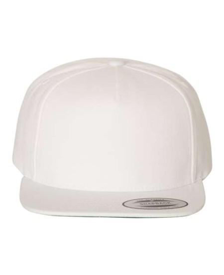 YP Classics 5089M Premium Five-Panel Snapback Cap – 80/20 Acrylic/Wool Flat Bill High-Profile