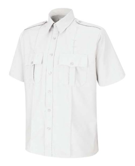 Red Kap SP46 Men's Security Shirt – 4.25 oz. 65/35 Poplin, Sentinel® Upgraded, Short Sleeve, Epaulettes, Badge Tab