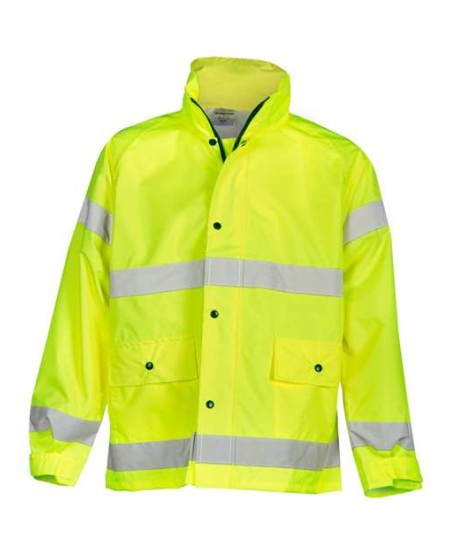 Kishigo 9665J Unisex Storm Stopper Rainwear Jacket – Unisex Rainwear Jacket | S/M–4/5XL (dual sizes) | ANSI/ISEA 107-2015/2020 Type R Class 3