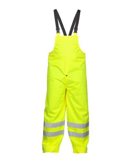 Kishigo 9665P Unisex Storm Stopper Rainwear Bib – Unisex Rainwear Bib | S/M–4/5XL (dual sizes) | ANSI/ISEA 107-2015/2020 Type R Class E