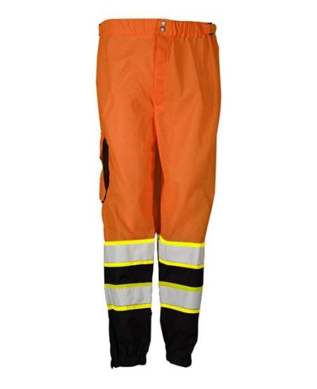 Kishigo 3118-3119 Unisex Premium Brilliant Series Mesh Pants – Unisex Safety Pants | S/M–2XL/4XL (dual sizes) | ANSI/ISEA 107 Class E Compliant