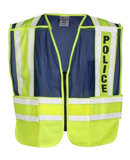 Kishigo 8051BZ Unisex Police Vest – Unisex Public Safety Vest (Police) | M/XL–2XL/4XL (dual sizes) | ANSI 107 Type P | Class 2 (200 PSV — law enforcement)