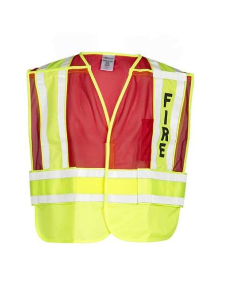Kishigo 8052BV Unisex Fire Vest – Unisex Public Safety Vest (Fire) | M/XL–2XL/4XL (dual sizes) | ANSI 107 Type P | Class 2 (200 PSV — fire)