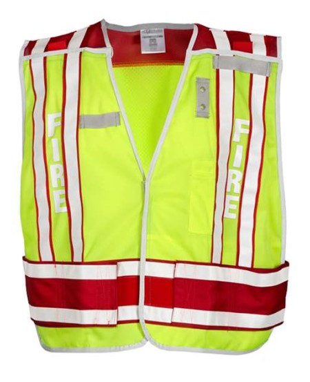 Kishigo 4003BV Unisex Fire Vest – Unisex Public Safety Vest (Fire) | M/XL–2XL/4XL (dual sizes) | ANSI/ISEA 107-2015/2020 Type R | Class 2 (400 PSV Pro Series — fire)