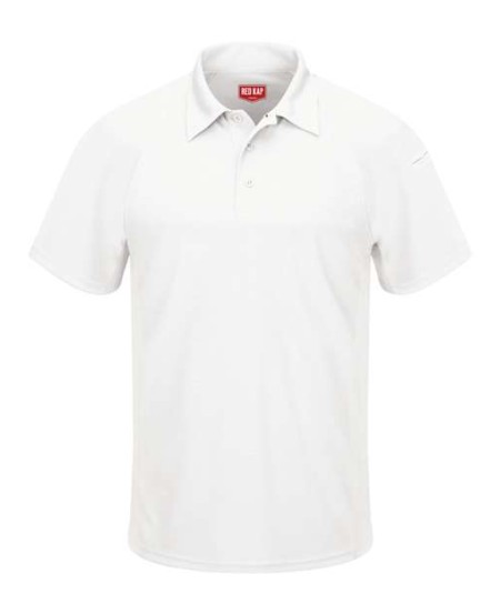 Red Kap SK92 Men's Performance Knit Flex Series Active Polo – 5.3 oz. 100% Polyester, Raglan Sleeves, Mesh Gussets