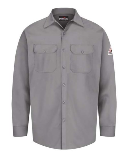 Bulwark SEW2T Men's Tall FR Midweight Excel Work Shirt – EXCEL FR 7 oz. 100% Cotton | ATPV 7.7 CAT 1 Tall
