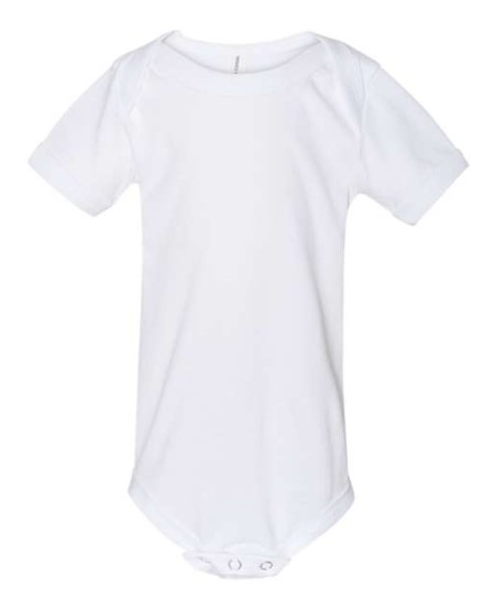 BELLA+CANVAS 100B Infant Jersey One Piece – Baby 4.2 oz. Airlume Combed Cotton Onesie Bodysuit | Sizes 0/3–18/24M