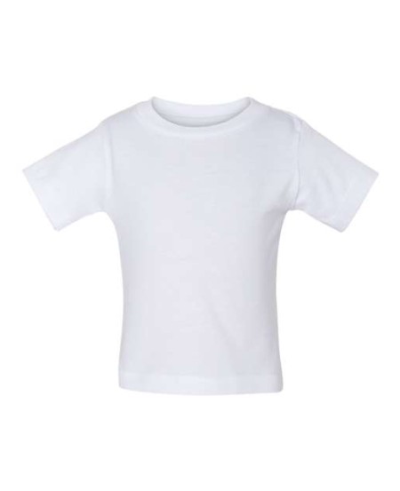 BELLA + CANVAS 3001B Infant Jersey Tee – 4.2 oz. Airlume Cotton Short-Sleeve Infant T-Shirt with Side Seams & Tear-Away Label