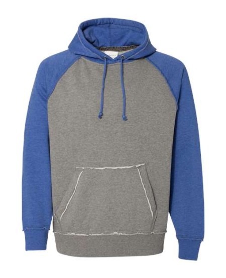 J. America 8885 Men's Vintage Heather Hooded Sweatshirt – 9.5 oz. Men's pullover hoodie | S–3XL