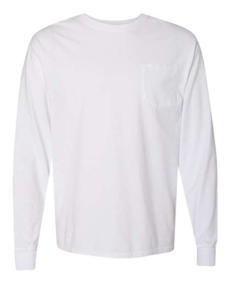 ComfortWash by Hanes GDH250 Garment-Dyed Long Sleeve Pocket T-Shirt – Unisex 5.5 oz. Cotton | S–3XL