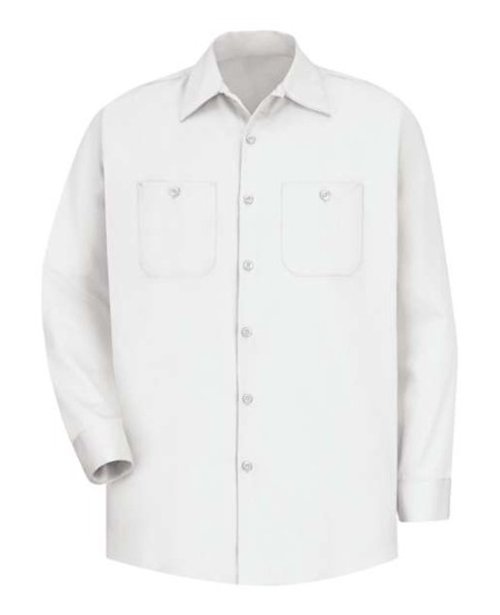 Red Kap SC30T Men's Tall Cotton Uniform Shirt – 6 oz. 100% Cotton Twill, Wrinkle-Resistant | Tall Sizes