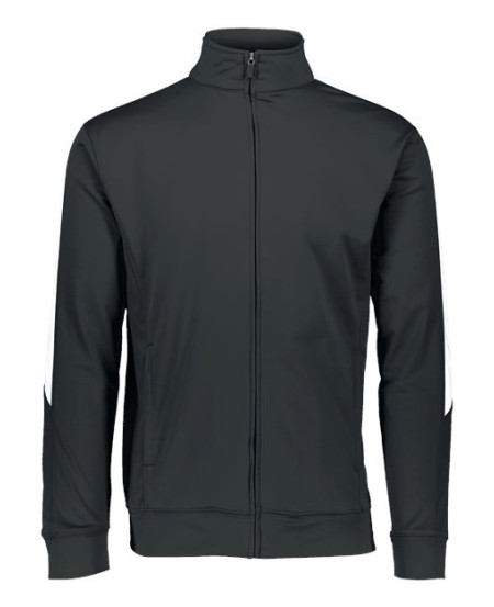 Augusta Sportswear 4395 Men's Medalist 2.0 Athletic Jacket – Heavyweight Poly Tricot, Front Zipper | S–3XL