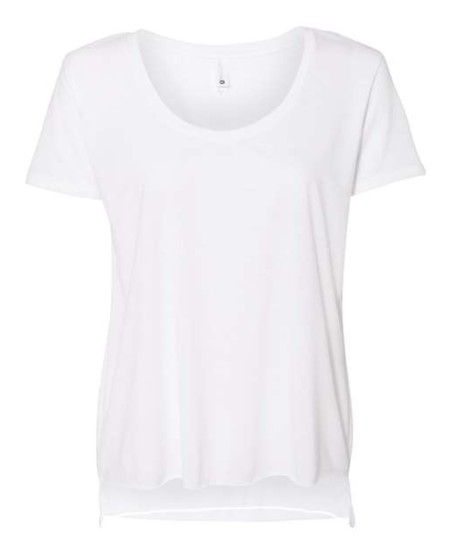 Next Level 5030 Women's Festival Scoop Neck T-Shirt – 3.5 oz. 65/35 Poly/Cotton Relaxed Scoop Neck Tee | XS–2XL