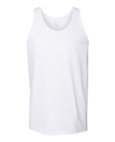 American Apparel 2408 Unisex Fine Jersey Tank – 4.3 oz. 100% Combed Ring-Spun Cotton Relaxed Fit Tank | XXS–2XL