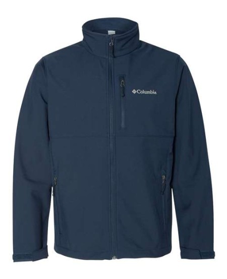 Columbia 155653 Ascender Soft Shell Jacket - 100% Polyester Contour Soft Shell Wind- and Water-Resistant | S-4X