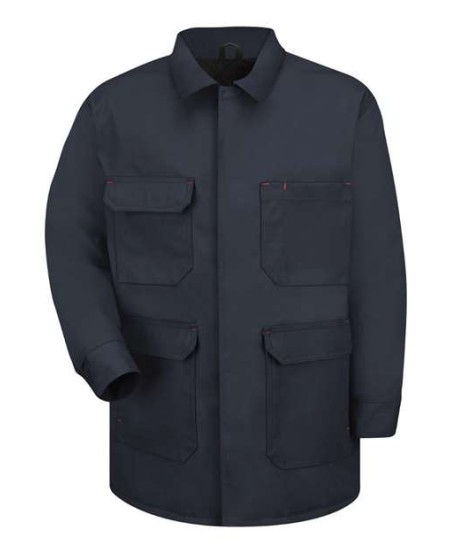 Red Kap JD24 Men's Blended Duck Chore Coat – 10 oz. 65/35 Duck, Insulated, Bi-Swing Back | S–4XL