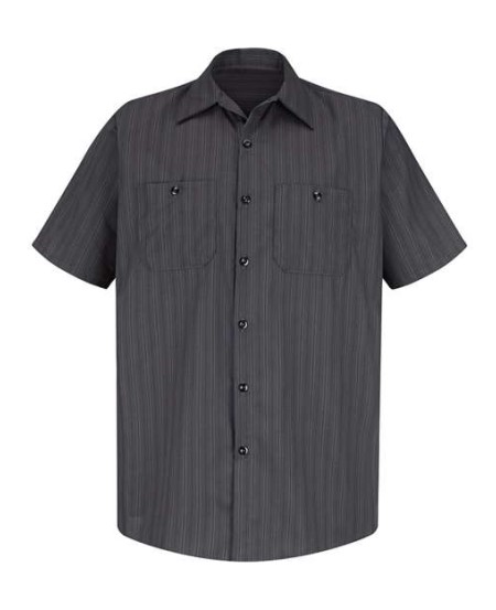 Red Kap SP20T Men's Tall Premium Short Sleeve Work Shirt – 4.25 oz. 65/35 Poplin, Touchtex | Tall Sizes 20+ Colors