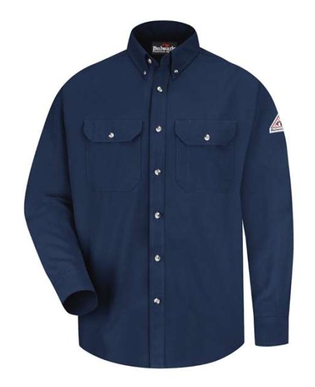 Bulwark SMU2 Men's CoolTouch® 2 FR Dress Uniform Shirt – 7 oz. 48/37/15 Modacrylic/Lyocell/Aramid | ATPV 9–11 CAT 2