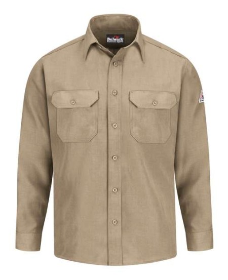 Bulwark SND2 Men's Lightweight Nomex® IIIA FR Uniform Shirt – 4.5 oz. 93/5/2 Nomex®/Kevlar®/Other Inherently FR | ATPV 4.4 CAT 1