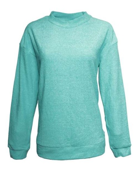 J. America 8428 Women’s Weekend Terry Mock Neck Pullover – 8.5 oz. Women’s Mock neck pullover | S–2XL