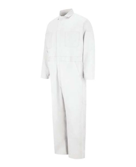 Red Kap CC16T Men's Tall Button-Front Cotton Coverall – 8.5 oz. 100% Cotton Twill, Action-Back | Tall Sizes