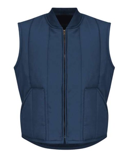 Red Kap VT22T Men's Tall Quilted Vest - 7.25 oz. 65/35 Poly/Cotton Twill Five-Layer Quilted | Tall Sizes