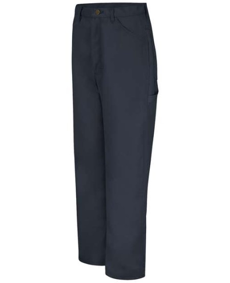 Red Kap PD30 Men's Duck Dungaree Pants – 10 oz. 65/35 Poly/Cotton Duck, Loose Fit | Brown/Navy Duck