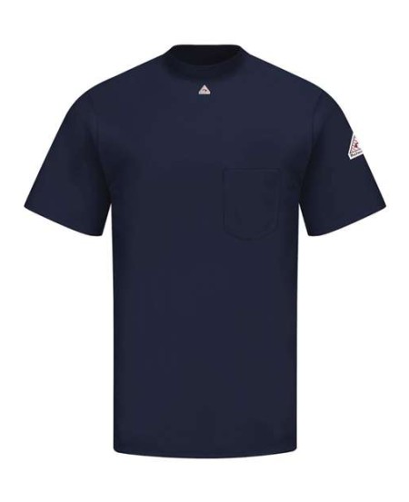 Bulwark SET8 Men's FR Short Sleeve T-Shirt – EXCEL FR 7.25 oz. 100% Cotton Interlock | ATPV 9.6 cal/cm² CAT 2
