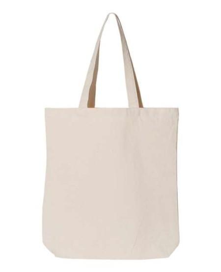 OAD OAD106 Gusseted Tote – 12 oz. 100% Cotton Canvas Midweight Gusseted Tote | One Size