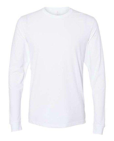 Next Level 6411 Unisex Sueded Long Sleeve T-Shirt – 4.3 oz. 60/40 Sueded Jersey Long Sleeve Tee | XS–3XL