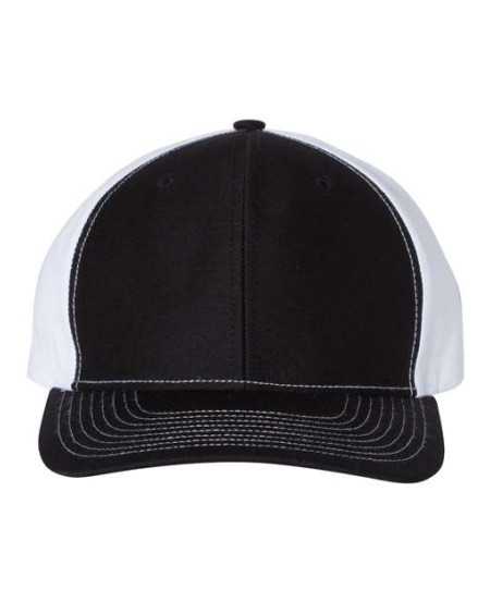 Richardson 312 Twill Back Trucker Cap - 60/40 Cotton/Polyester All-Twill Structured Six-Panel Mid Pro | OSFM Snapback