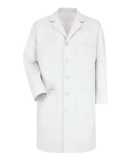 Red Kap KP14EXT Unisex Extended Sizes Button Front Lab Coat – 5 oz. 80/20 Poly/Cotton | Extended 52–60