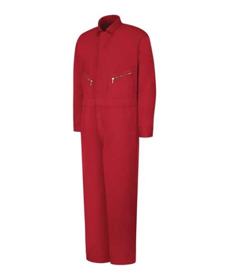Red Kap CC18T Men's Tall Zip-Front Cotton Coverall – 8.5 oz. 100% Cotton Twill, Zip Front | Tall Sizes 44–60