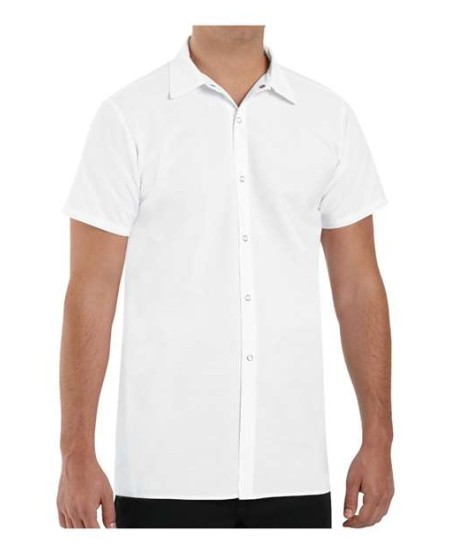 Chef Designs 5050 Cook Shirt - 4.7 oz. 65/35 Poly/Cotton Poplin Six-Gripper Long Cook Shirt | XS-3XL
