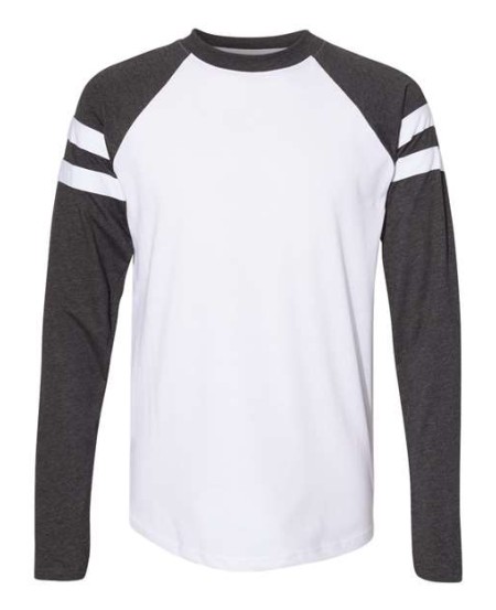 LAT 6934 Unisex Fine Jersey Mash Up Long Sleeve Tee – Unisex 4.5 oz./yd² Long-Sleeve T-Shirt | S–3XL