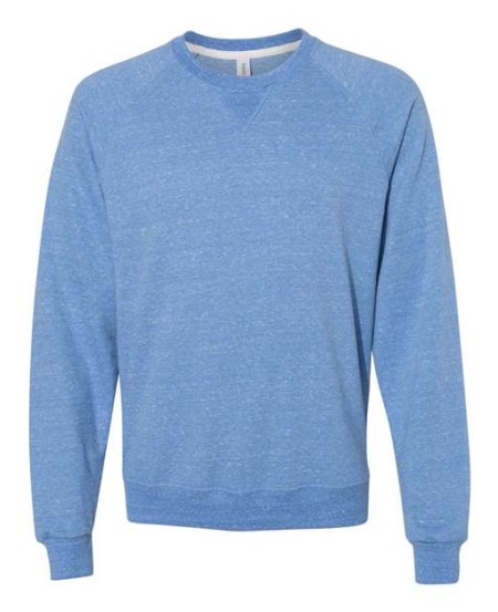 JERZEES 91MR Unisex Snow Heather French Terry Crewneck Sweatshirt – 7.2 oz. Unisex crewneck sweatshirt | S–3XL