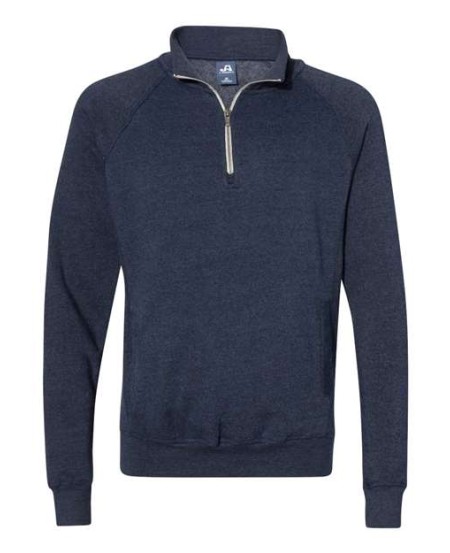 J. America 8869 Men's Triblend Quarter-Zip Sweatshirt – 7.5 oz. Men's quarter-zip pullover | XS–2XL