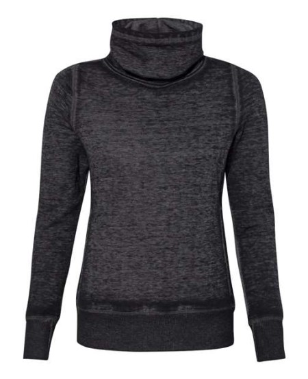 J. America 8930 Women's Zen Fleece Cowl Neck Sweatshirt – 7 oz. Women's cowl neck sweatshirt | S–2XL