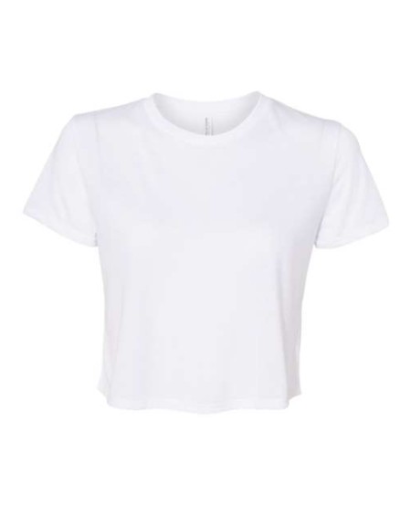 BELLA CANVAS 8882 Women's Flowy Crop Tee – 3.7 oz. 65/35 Poly/Viscose Women's Flowy Cropped Short-Sleeve Tee | Modest Crop, Tailored Sleeve