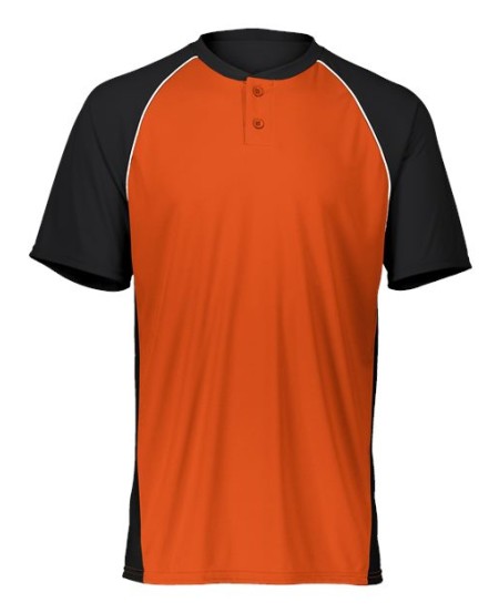 Augusta Sportswear 1560 Men's Limit Jersey – Polyester Smooth Knit Two-Button Baseball Jersey with Mesh Inserts | S–3XL