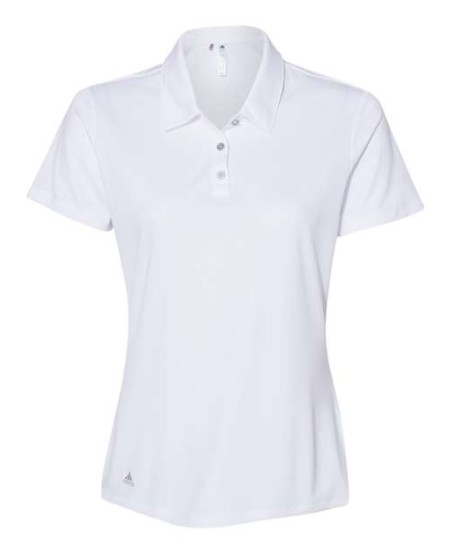 Adidas A231 Women's Performance Polo – 3.8 oz. 100% Recycled Polyester UPF 50+ Self-Fabric Collar Polo | XS–2XL