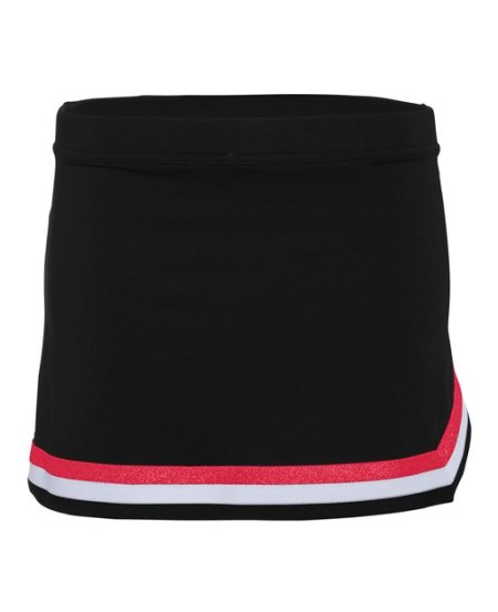 Augusta Sportswear 9146 Girls' Pike Cheer Skirt – 90/10 Polyester/Spandex 4-Way Stretch Youth Cheer Skirt