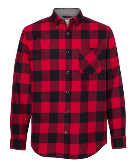 Weatherproof Vintage Brushed Flannel Shirt – 4 oz. 100% Cotton Yarn-Dyed Flannel with Chambray Trim | S–3XL