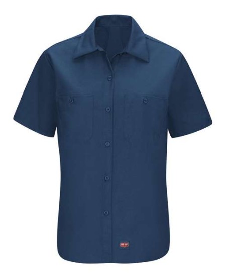 Red Kap SX21 Women's MIMIX Short Sleeve Work Shirt – 4.25 oz. Ripstop Body with Mesh Flex Panels | S–4XL