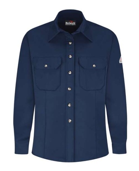 Bulwark SLU3 Women's Midweight FR Dress Uniform Shirt – Westex Ultrasoft 7 oz. 88/12 | ATPV 8.6 CAT 2 Women’s