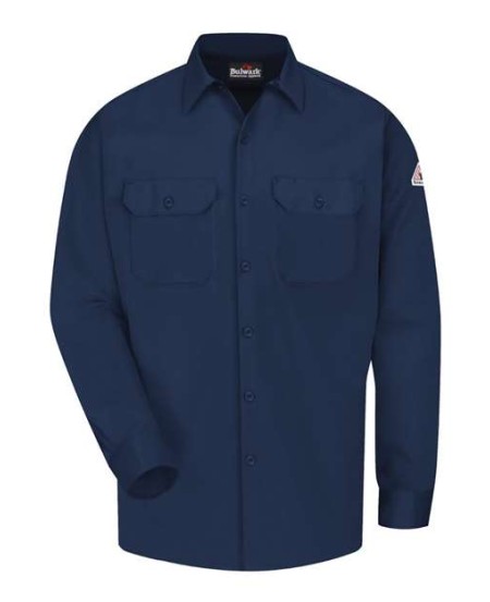 Bulwark SLW2 Men's Midweight FR Work Shirt – EXCEL FR ComforTouch 7 oz. 88/12 Cotton/Nylon | ATPV 8.6 CAT 2