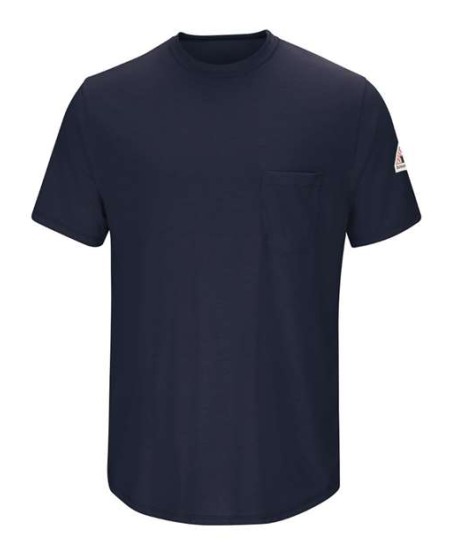 Bulwark SMT6 Men's Lightweight FR Short Sleeve Pocket T-Shirt – 5 oz. 70/30 Modacrylic/Rayon-Tencel™ | EBT 4.8 CAT 1